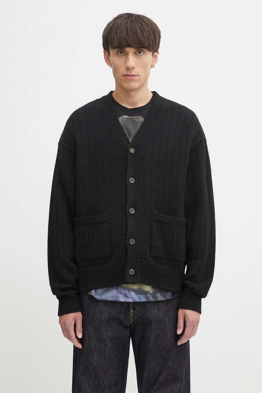 VISVIM ブラック カーディガン Visvim wool blend cardigan knit cardigan black color 125105012001