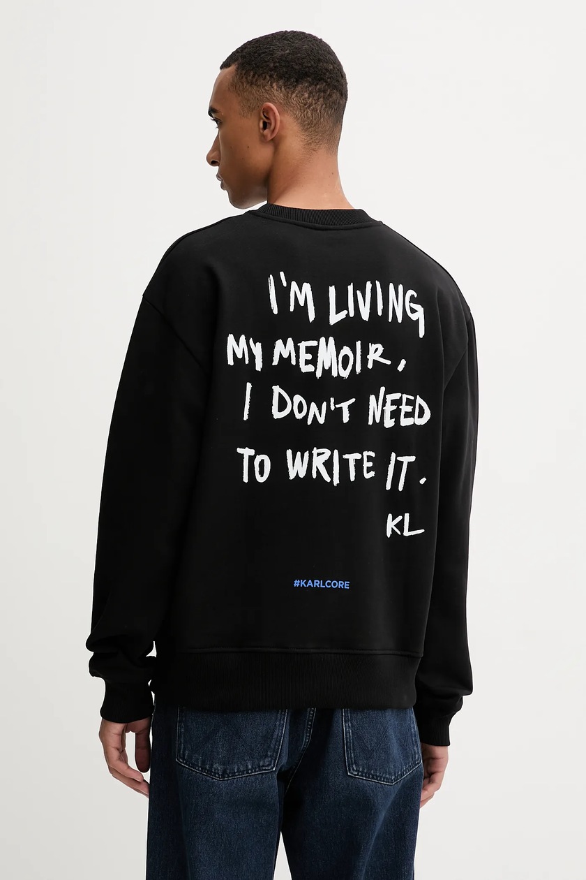 Karl Lagerfeld Jeans felpa in cotone