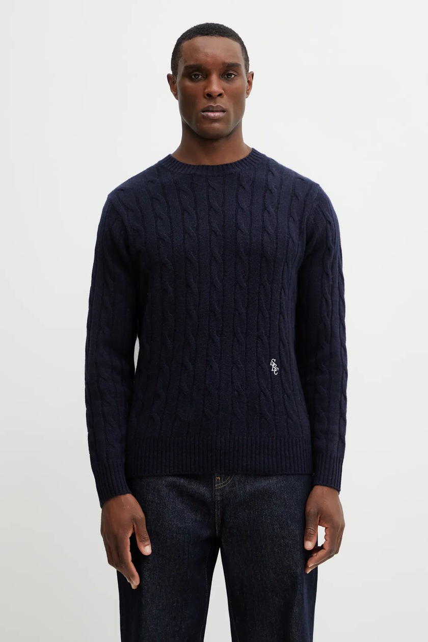 Polo Ralph Lauren sweater wool Men's navy 710954589 at PRM US