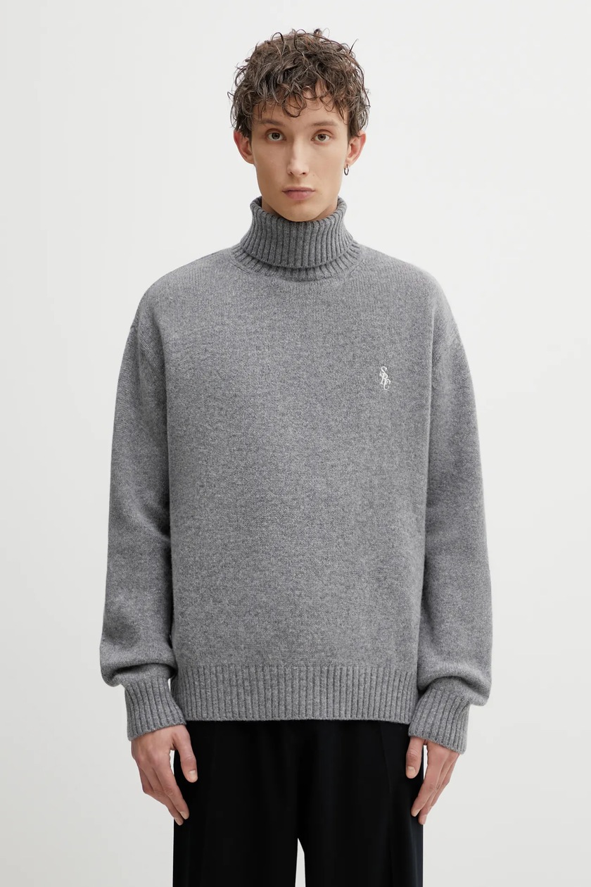 MKI MIYUKI ZOKU wool blend jumper Mohair Blend Knit Hoody men's