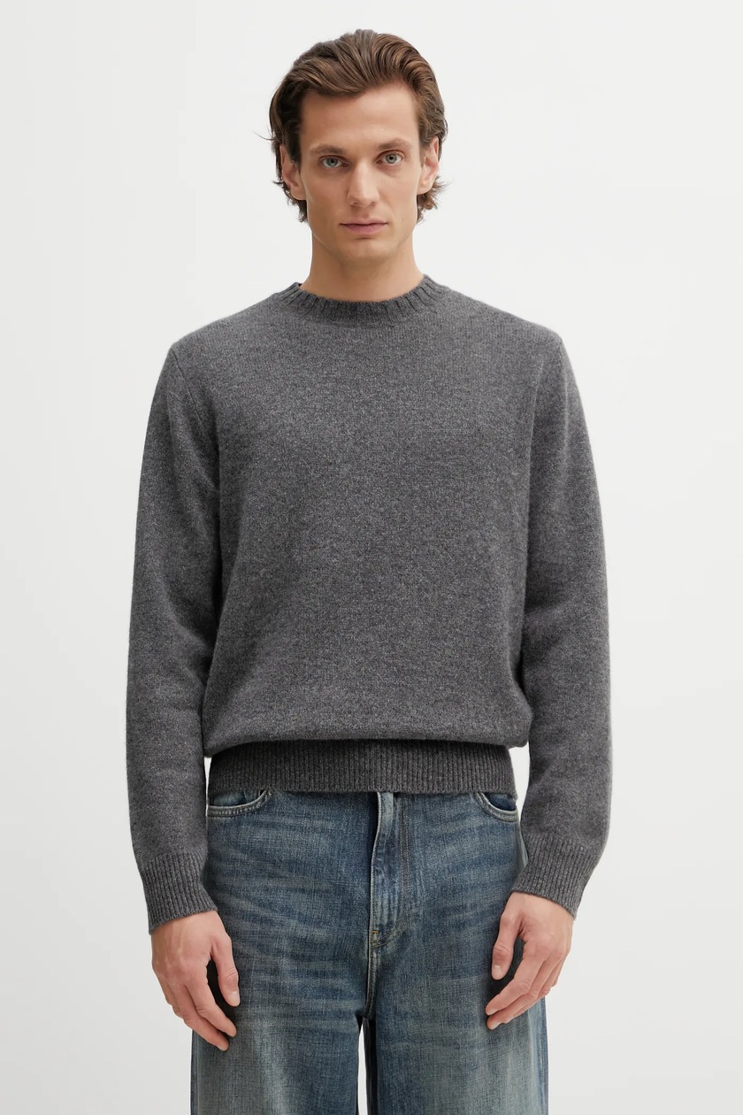 MKI MIYUKI ZOKU wool blend jumper Chunky Rib Knit Crewneck PRM EU