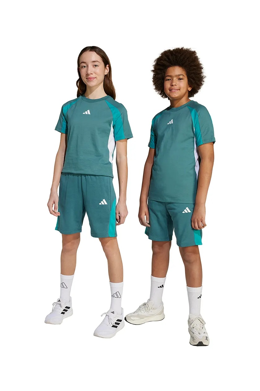 Pantaloncini Unisex Bimbi United Colors Of Benetton - Short In Cotone Comodo Con Patch - Vita Media