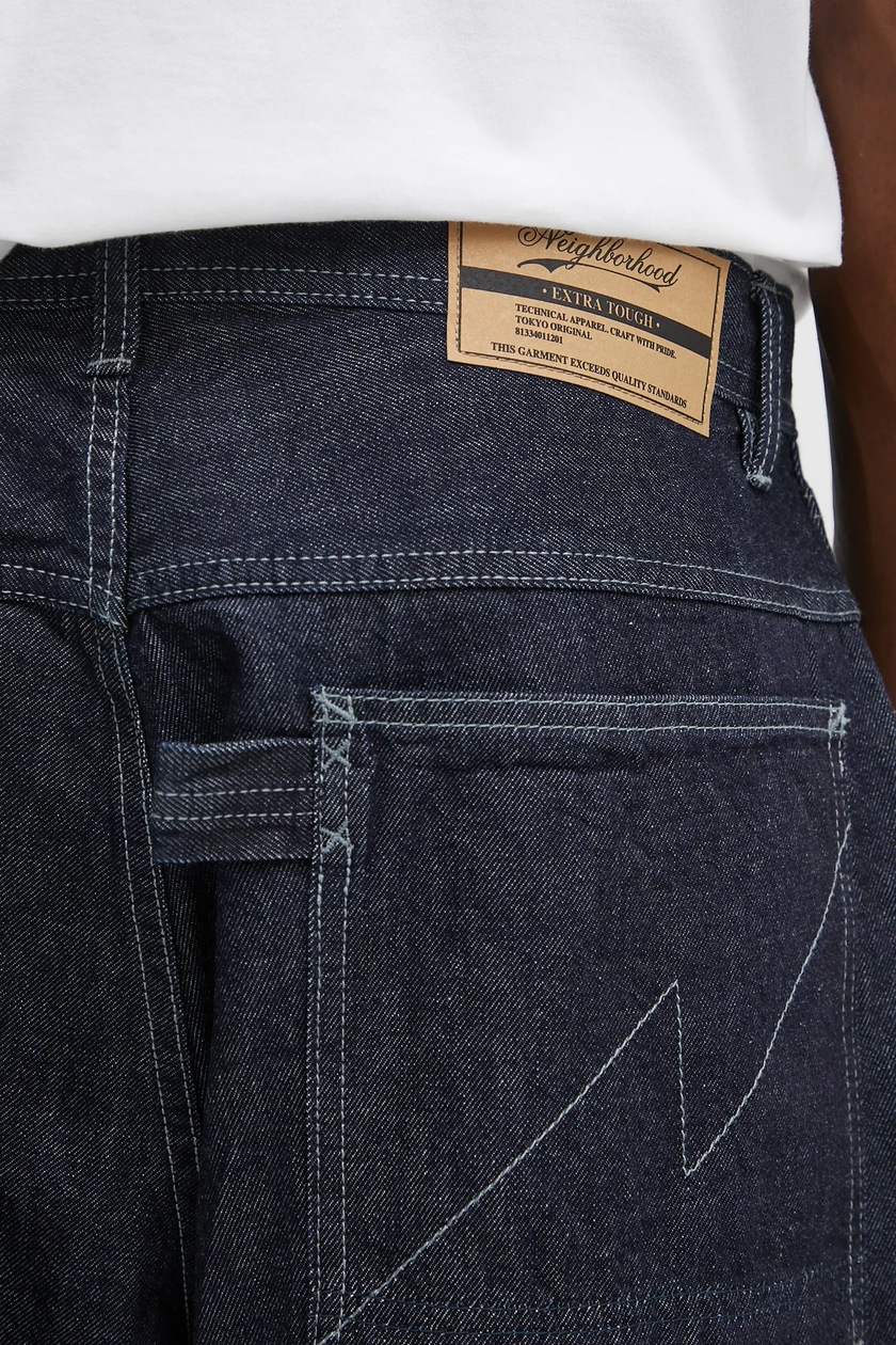 パンツ NEIGHBORHOOD DENIM PAINTER SHORT PANTS NEIGHBORHOOD denim shorts denim painter short pants blue color