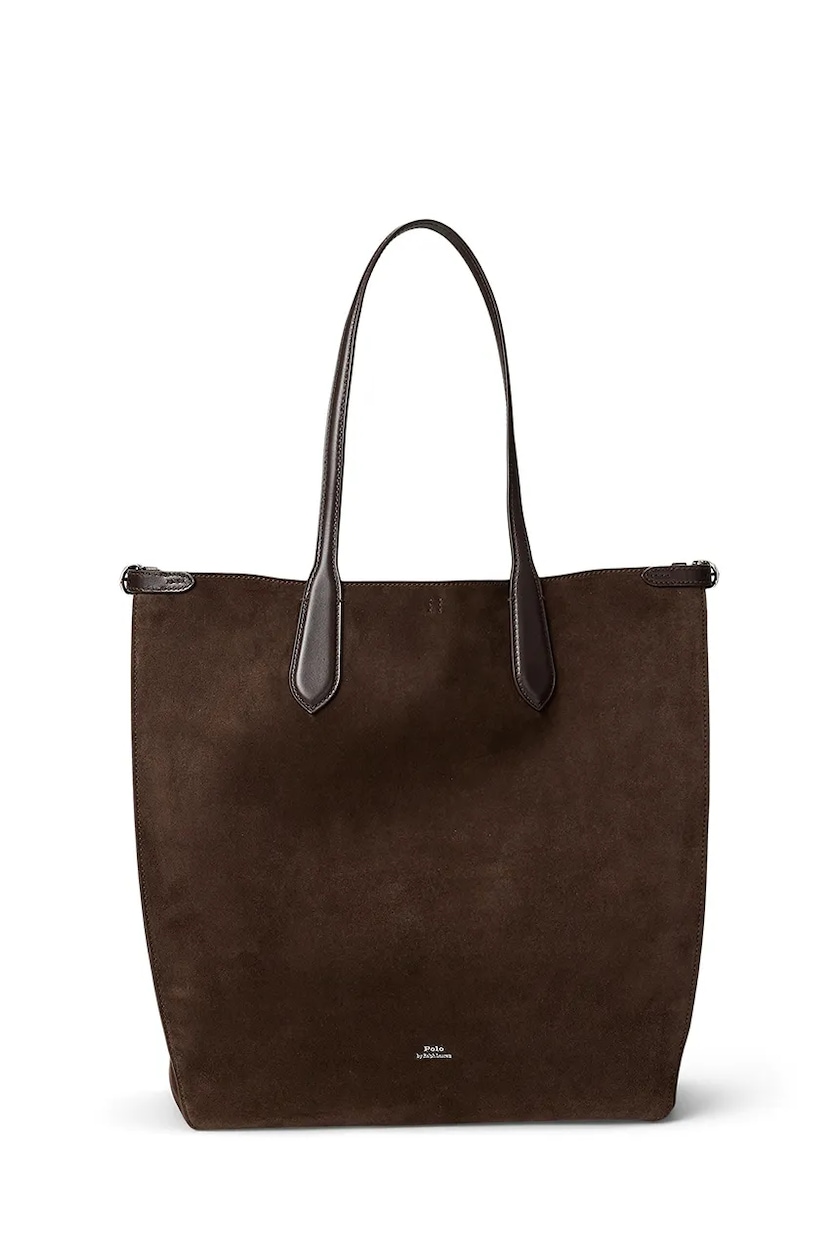 Polo Ralph Lauren suede bag brown color 428968152 at PRM US