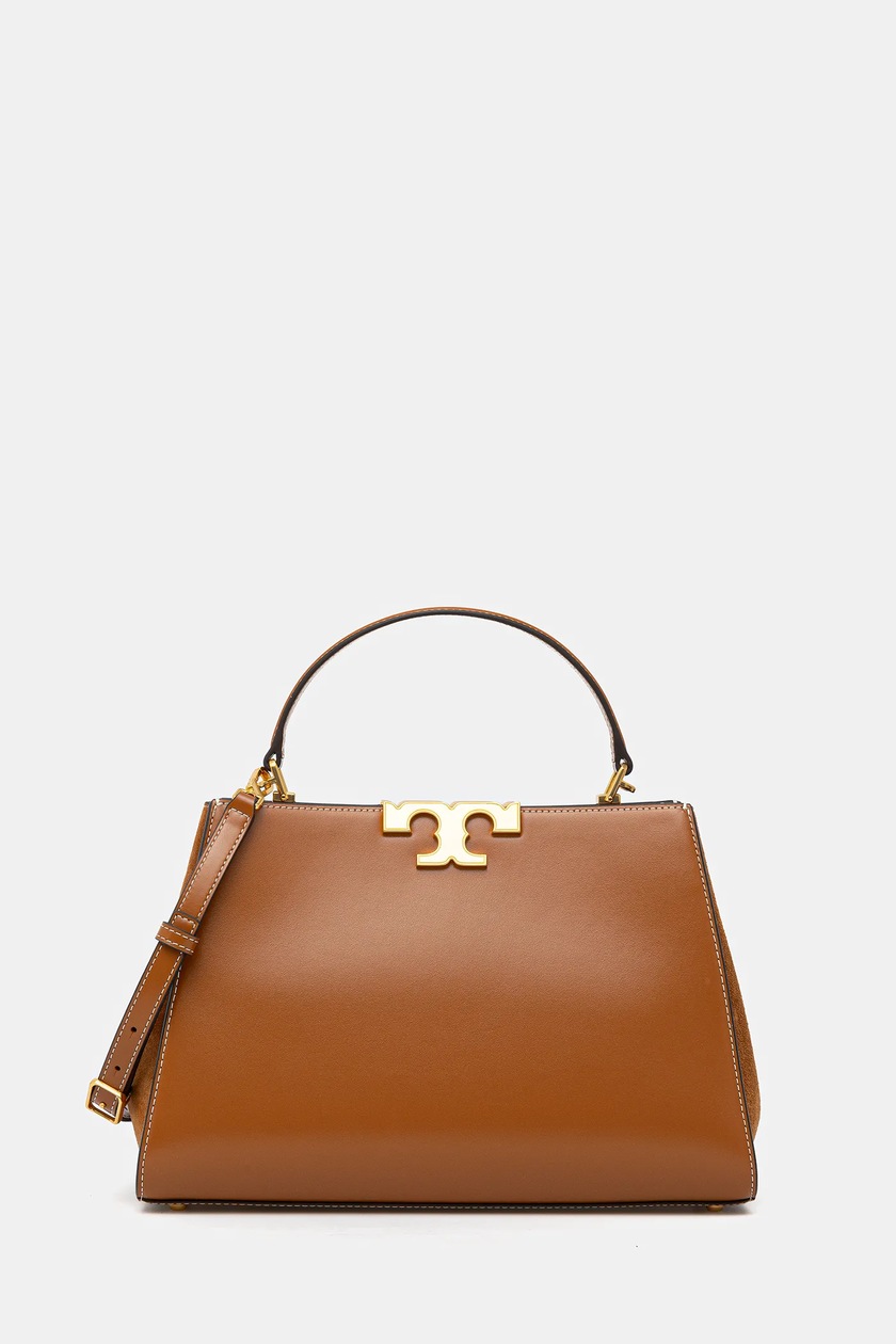 Tory Burch torebka skórzana Lee Radziwill kolor czerwony