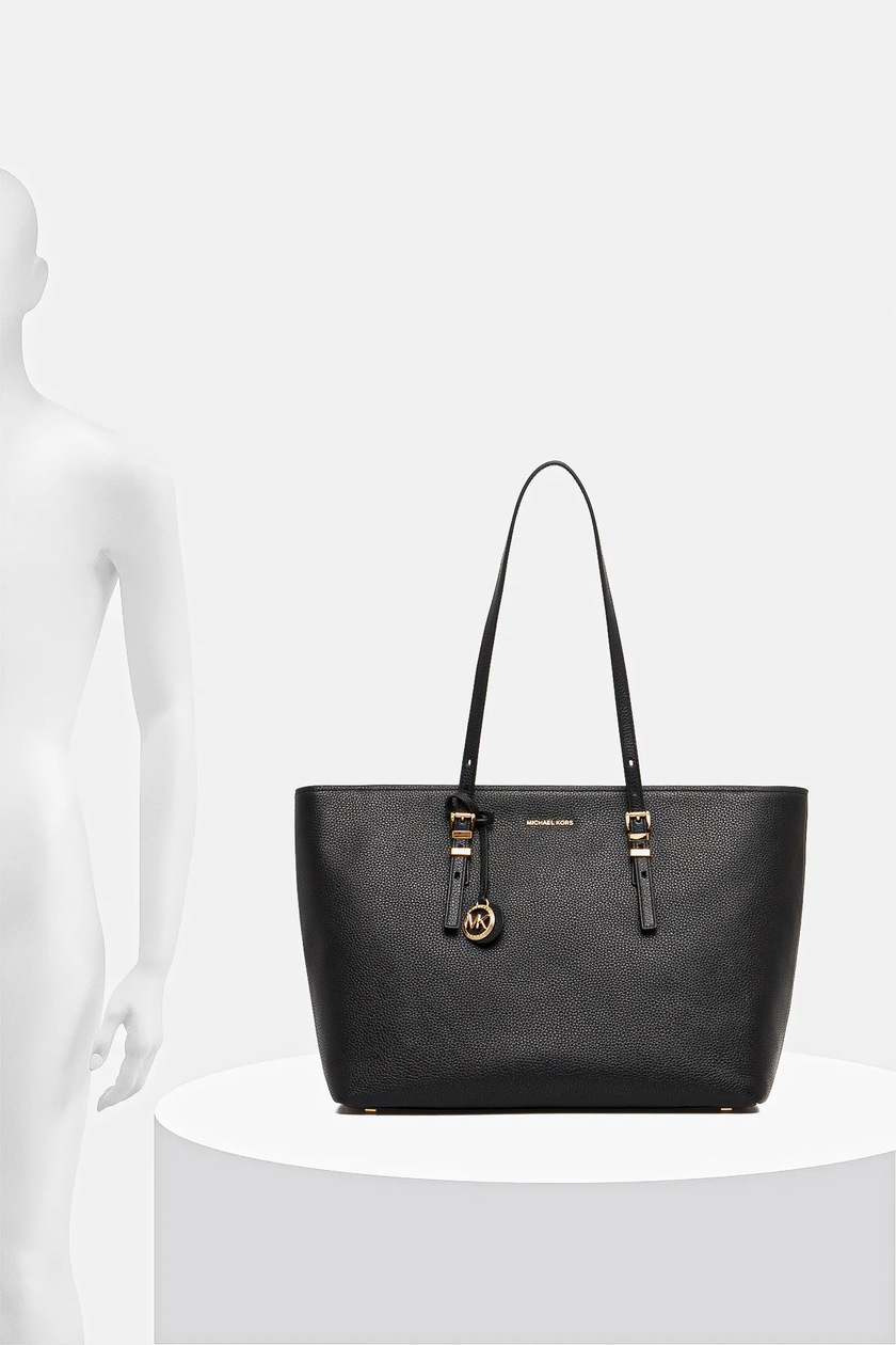 MＫT　レディース　BLK M MICHAEL Michael Kors geantă de piele QUINN culoarea negru