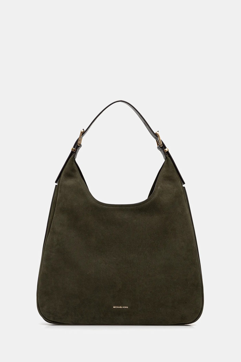 MICHAEL Michael Kors torebka zamszowa kolor zielony 30F5ANXT0S