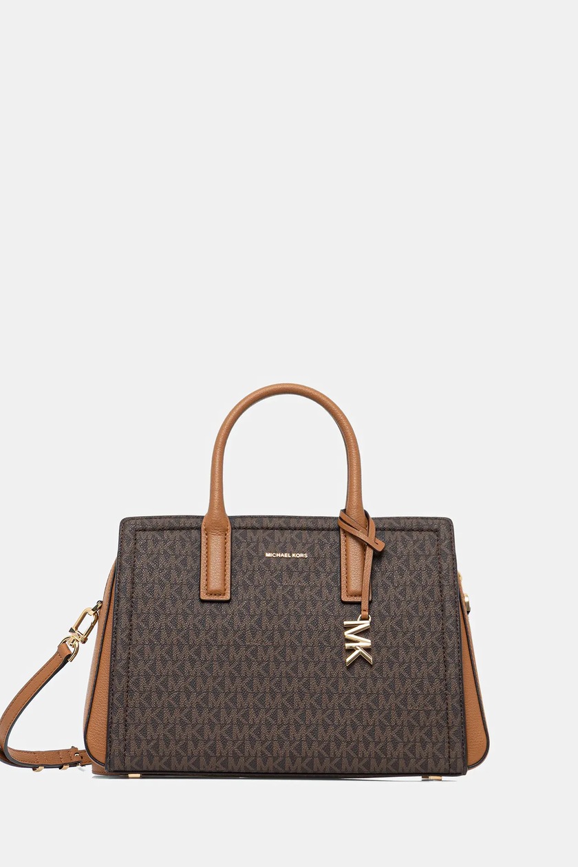 MICHAEL Michael Kors torebka zamszowa kolor brązowy | Answear.com