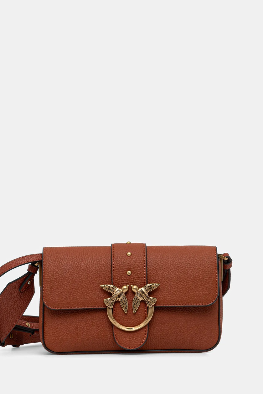 Pinko torebka zamszowa kolor brązowy 104524 A2CC | Answear.com