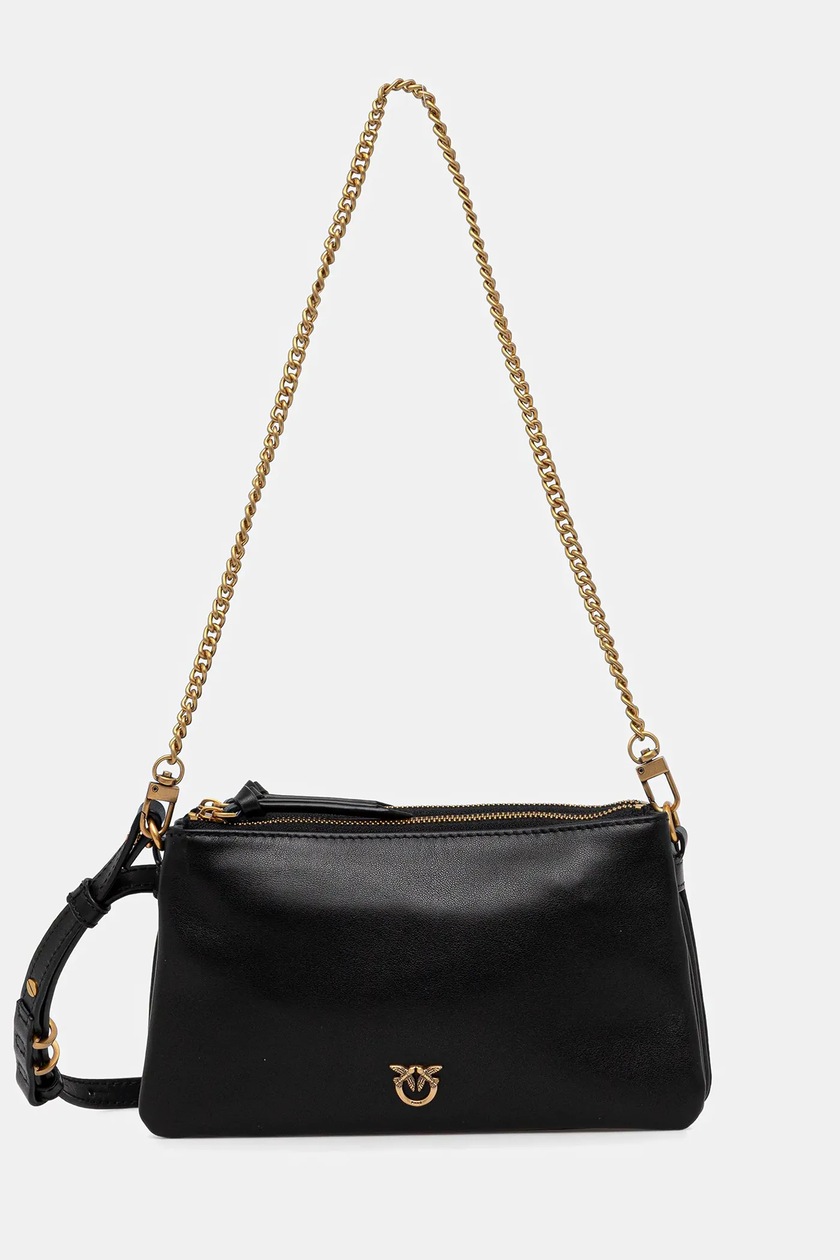 Pinko torebka zamszowa kolor czarny 104297 A2JH | Answear.com