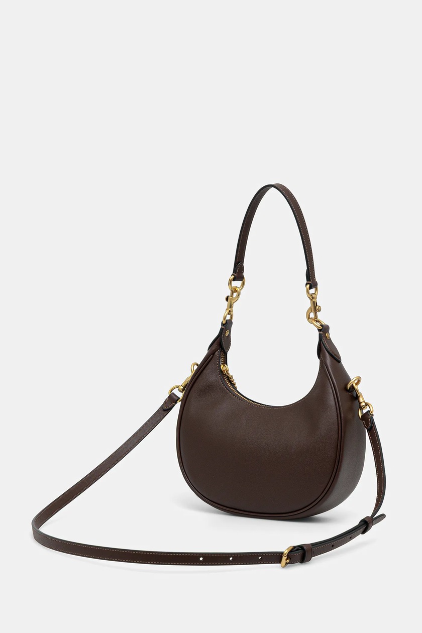 Coach torebka skórzana Jonie 22 kolor brązowy CBG16 Coach torebka skórzana Jonie 22 kolor brązowy CBG16