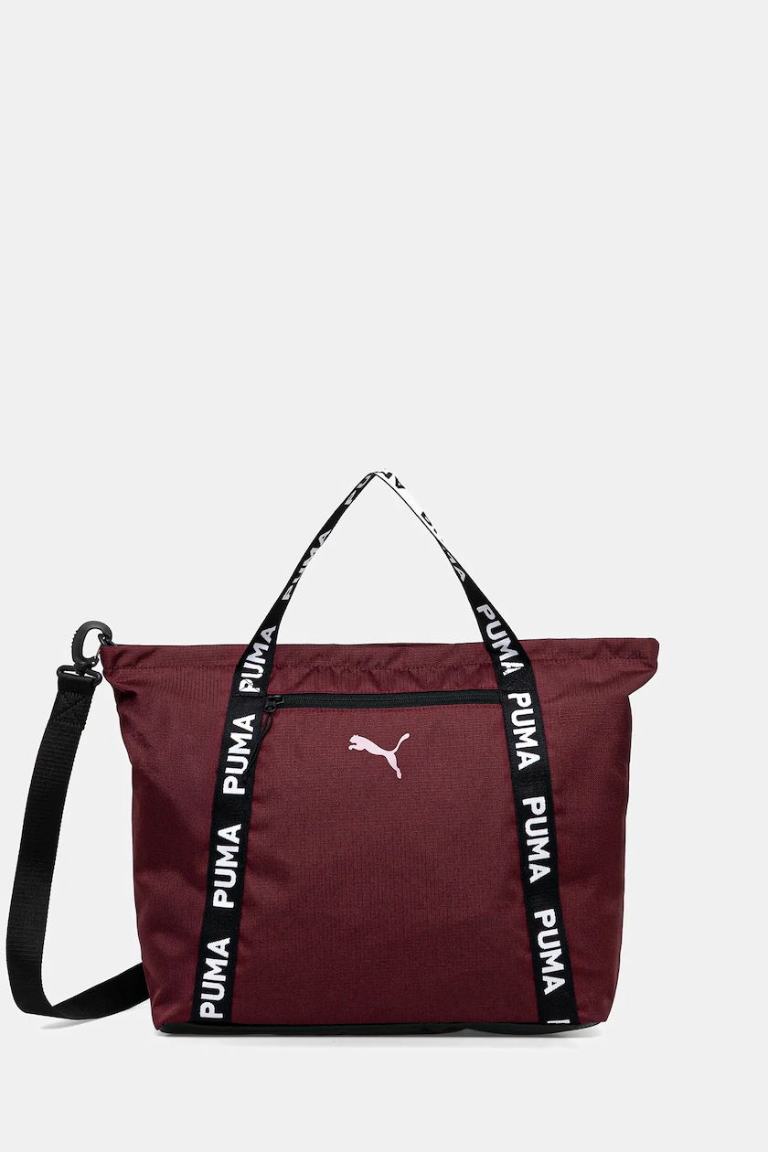 Puma torebka kolor bordowy 91856