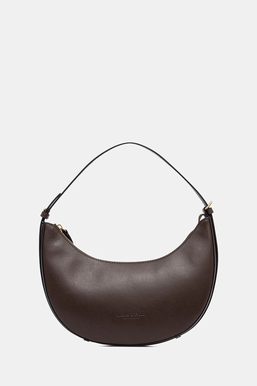 Marc O'Polo torebka zamszowa kolor brązowy 50611950701304