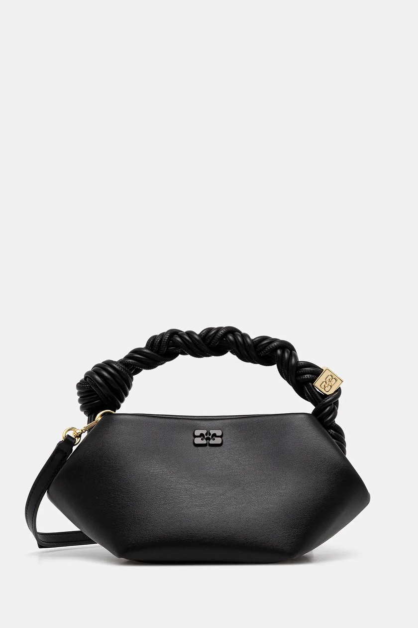 ショルダーバッグ ADER ERROR Prato round tote bag [leather] 5FT0011 Ader Error handbag Prato Round Tote Bag black color