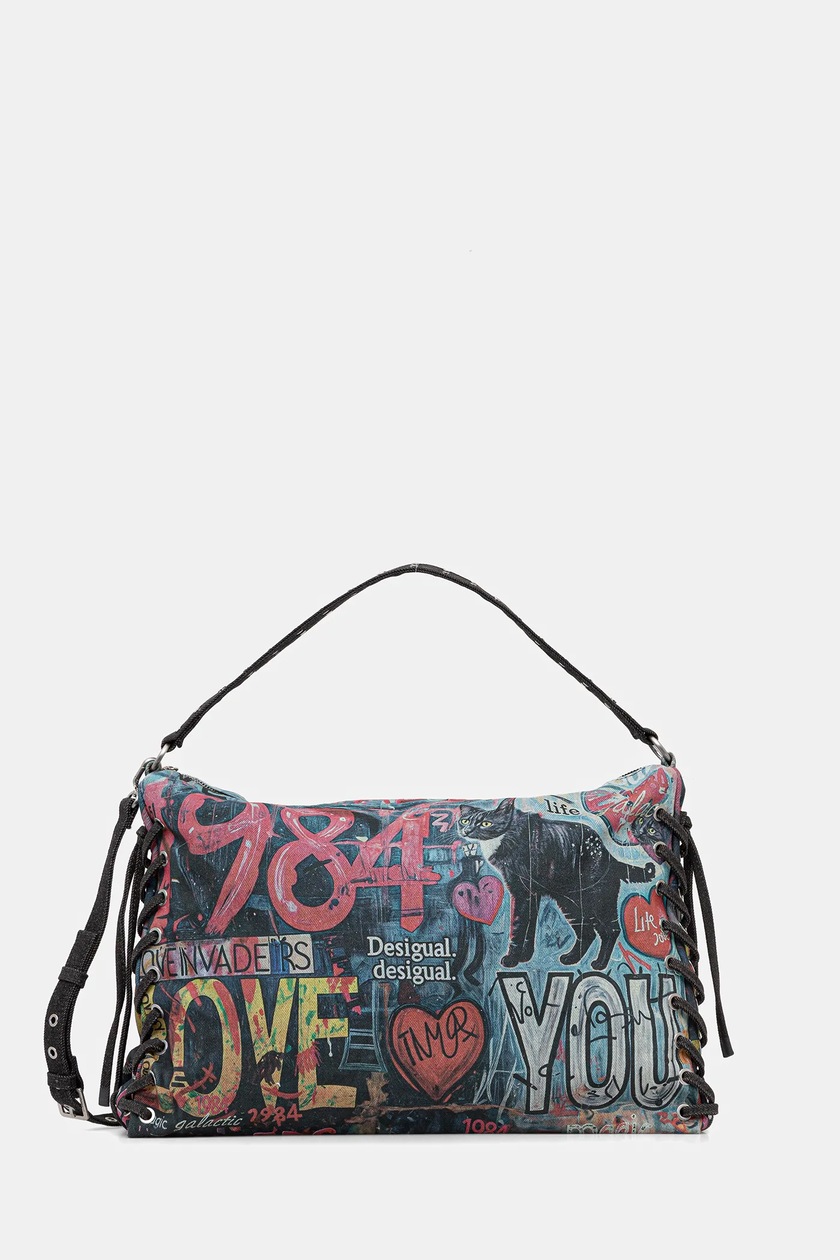 (:3ꇤ )ꃳ Torebka Desigual Half Logo Zante 25WAXPAX Brązowy | eobuwie
