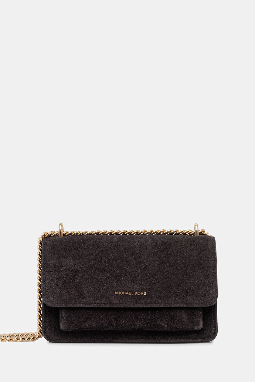 MICHAEL Michael Kors torebka zamszowa kolor brązowy 30F5GC7L3S