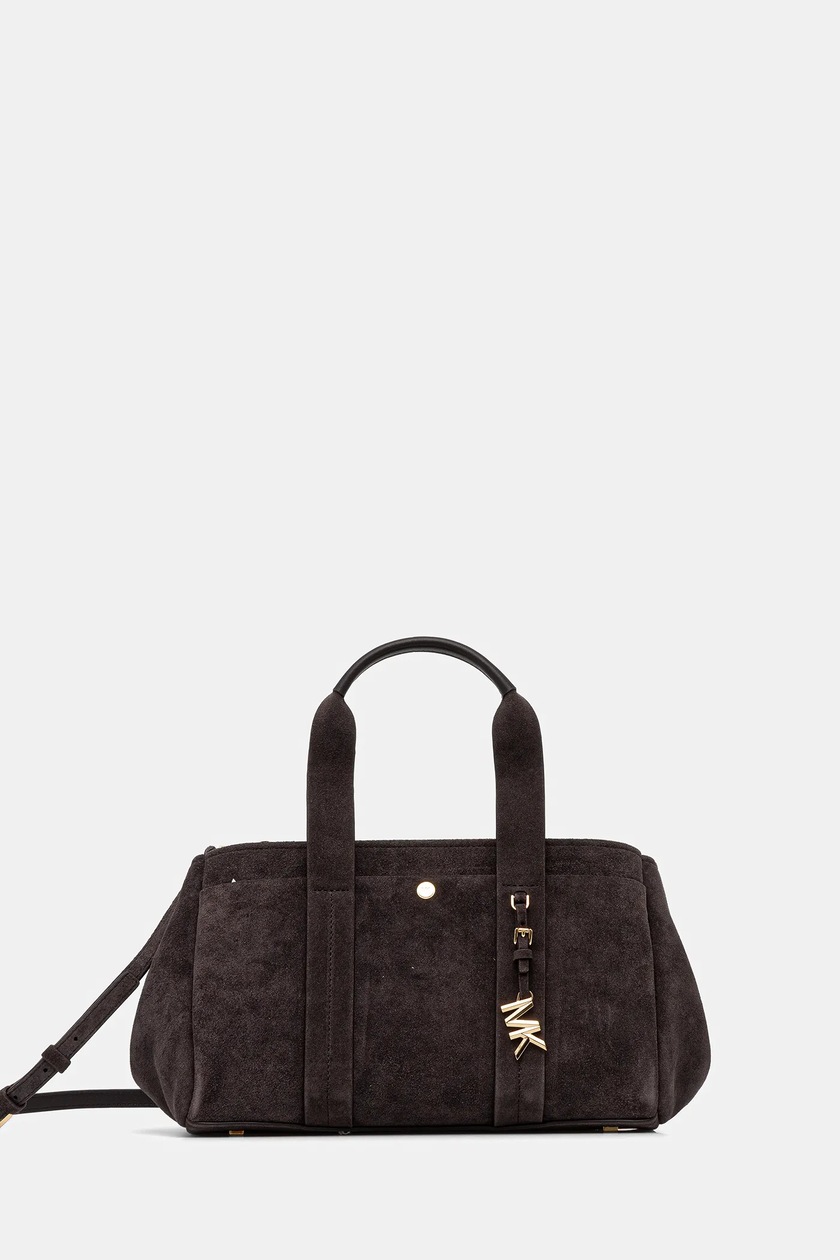 MICHAEL Michael Kors torebka zamszowa kolor brązowy 30F5G1ZS1S