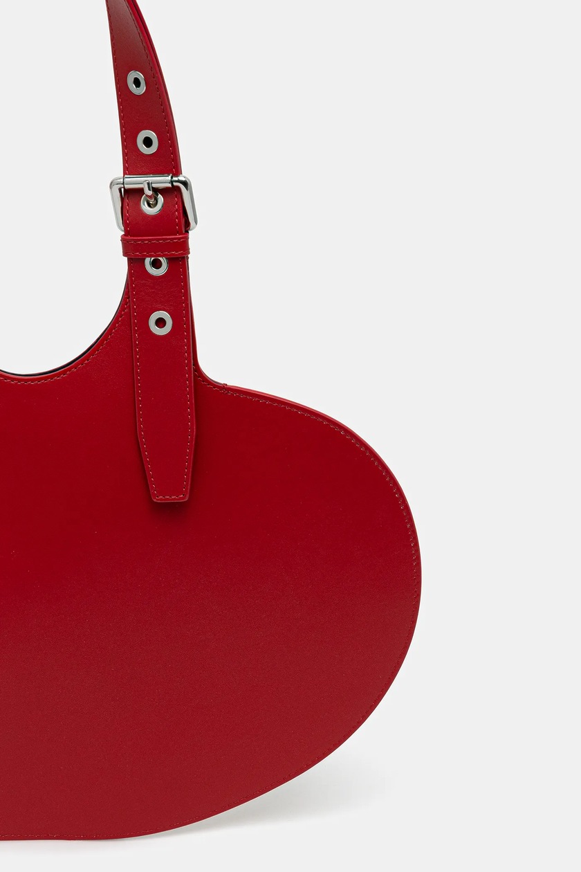 Coperni leather handbag Belt Heart Tote red color Coperni leather handbag Belt Heart Tote red color