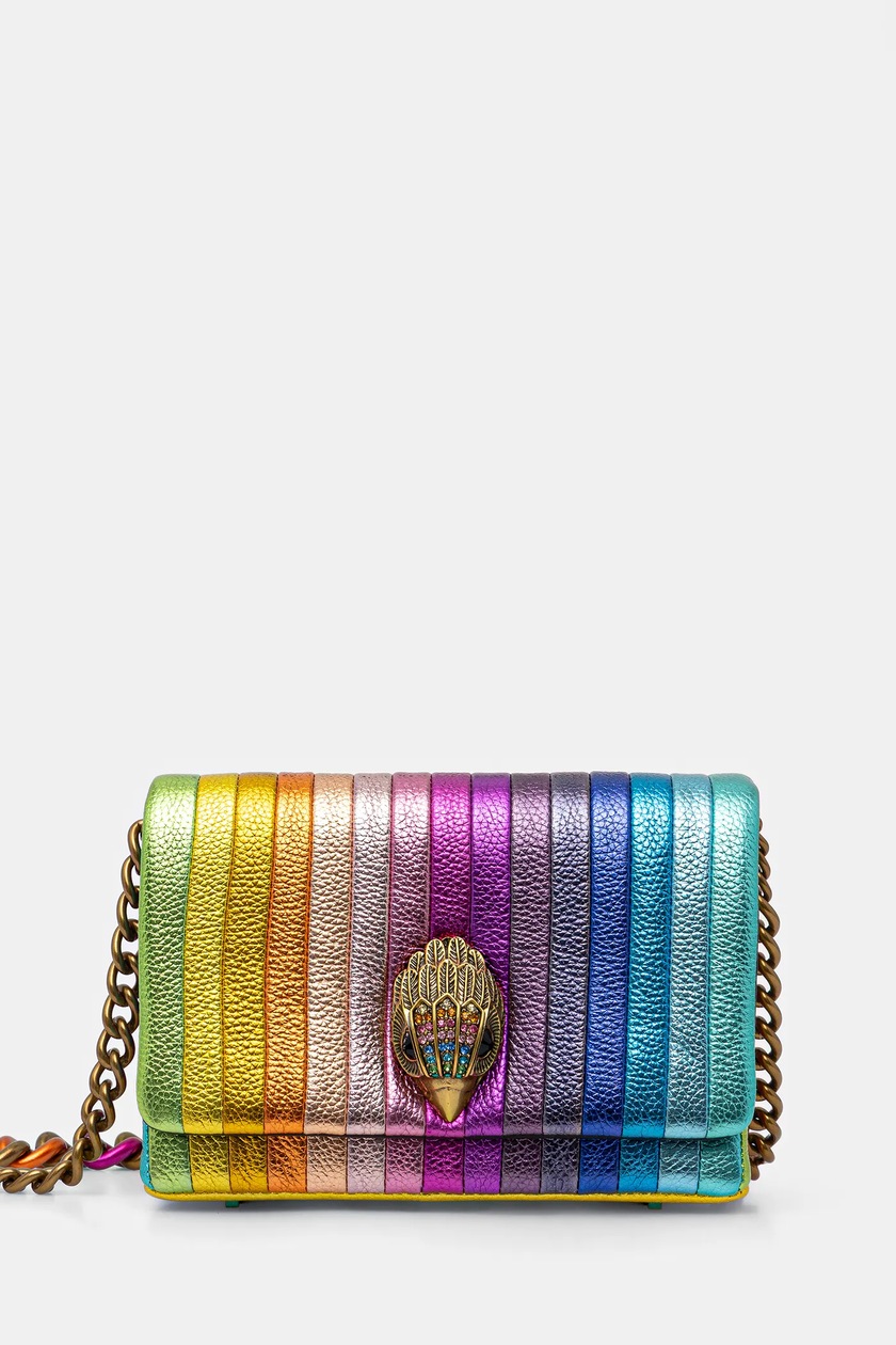 かずG Kurt Geiger London torebka skórzana kolor multicolor