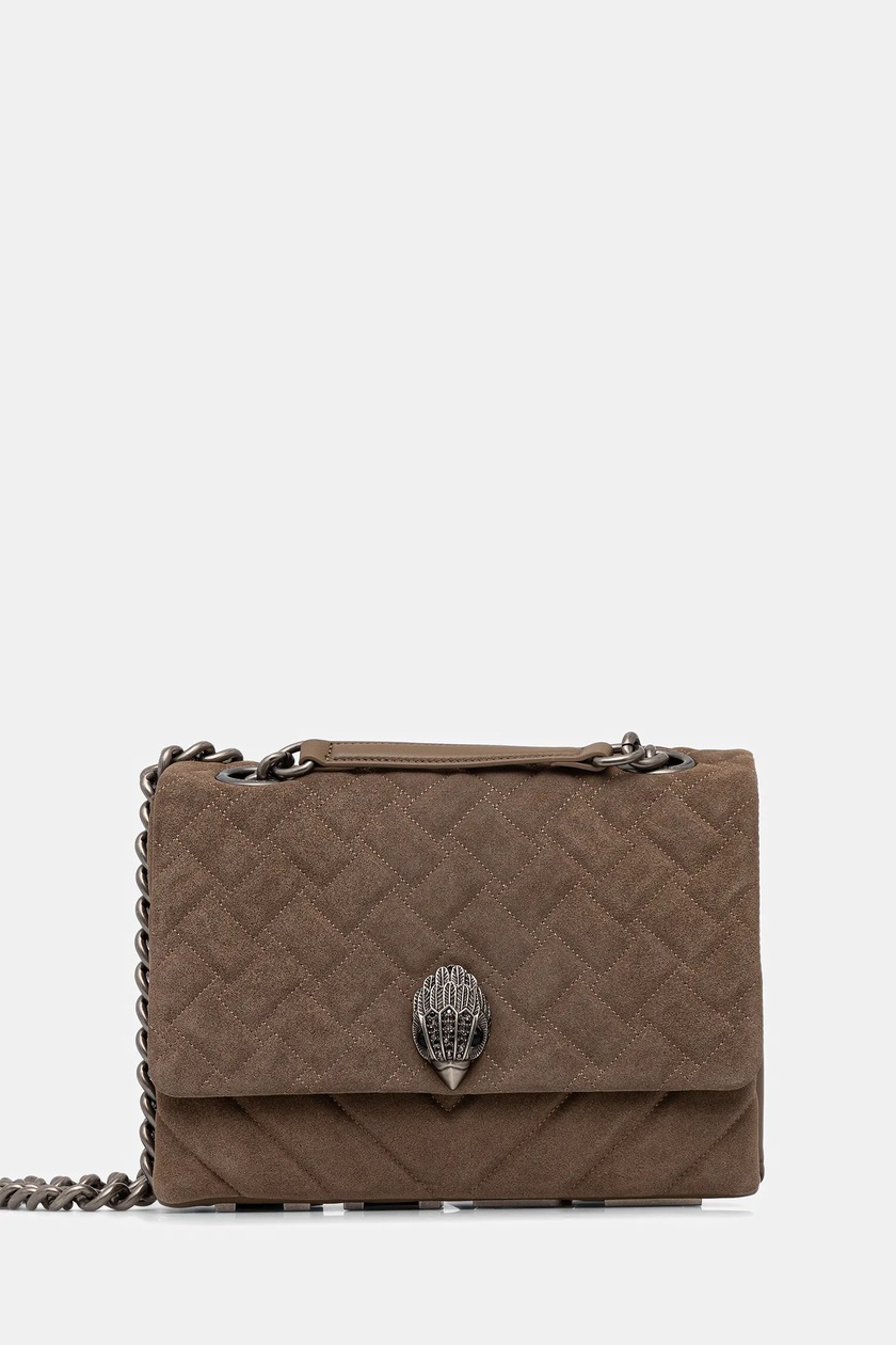 Kurt Geiger London torebka zamszowa MINI KENSINGTON kolor