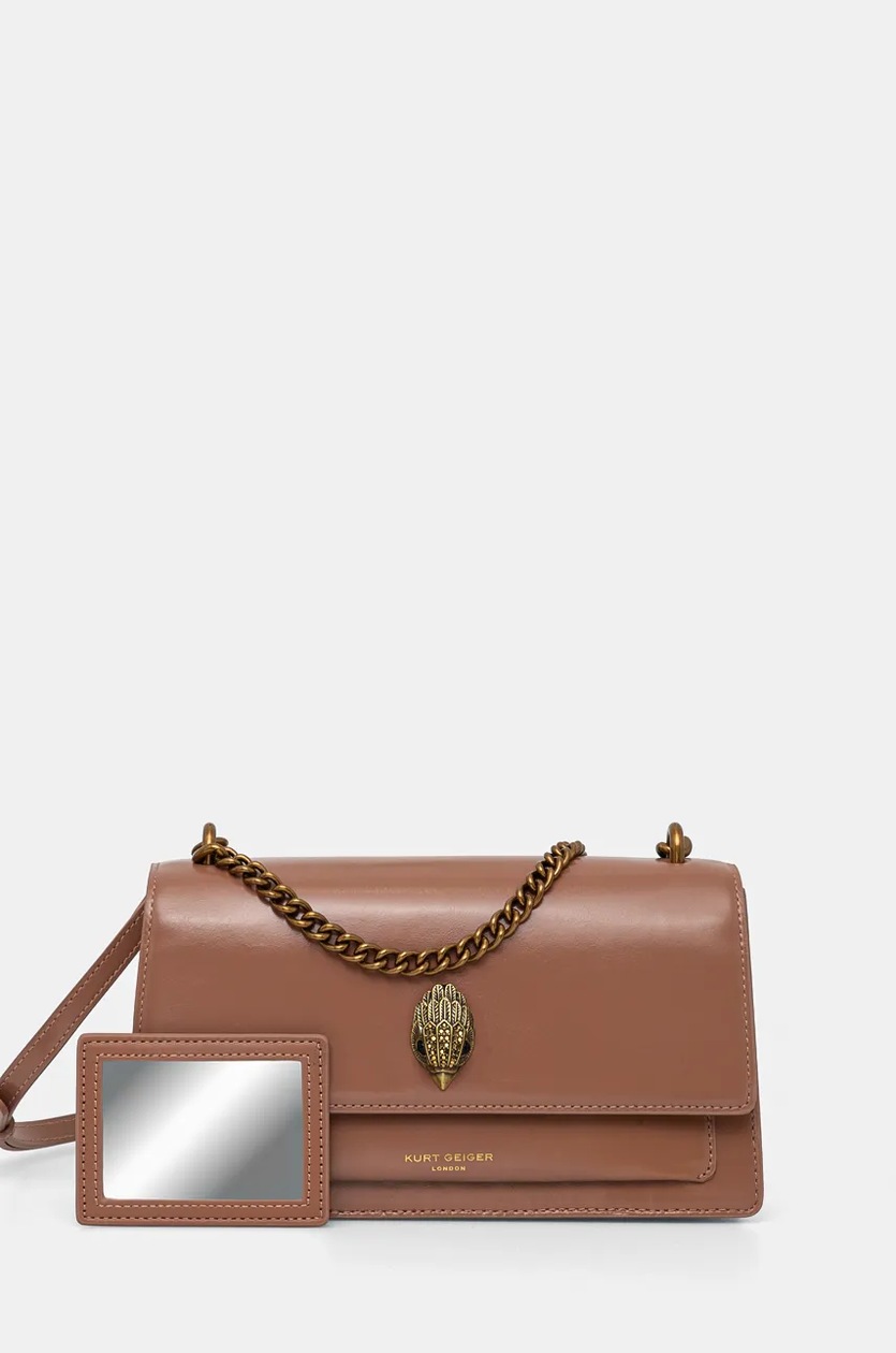 Kurt Geiger London torebka zamszowa MINI KENSINGTON kolor