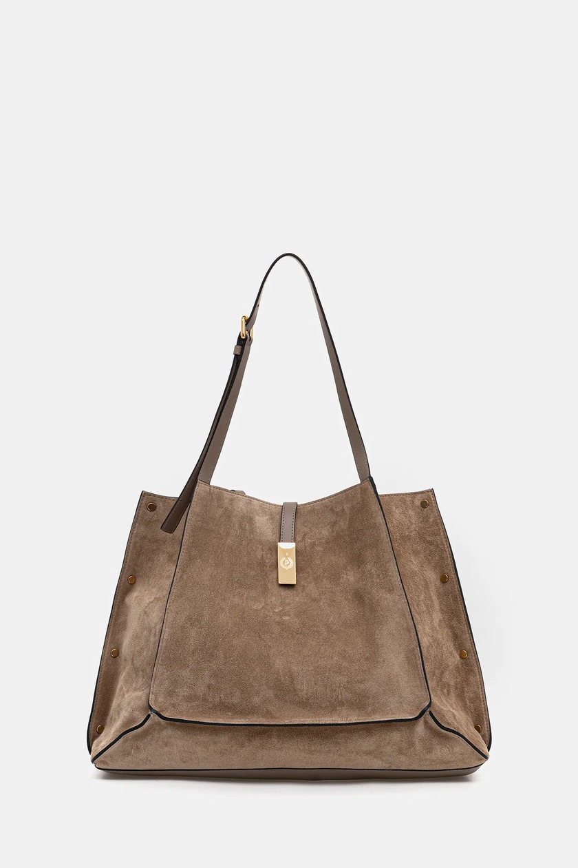 Pollini torebka zamszowa kolor zielony PC4415PP0N QI1 | Answear.com