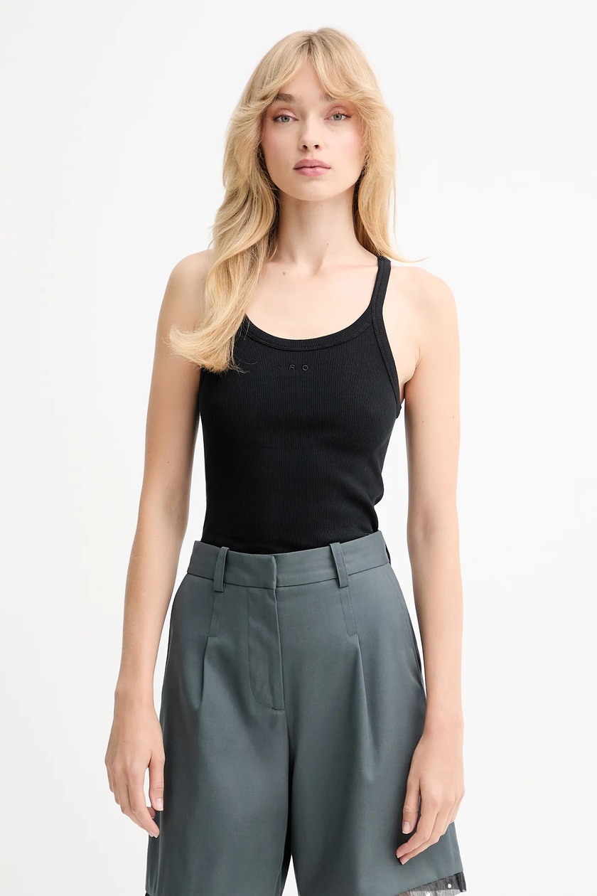 IRO top jedwabny kolor szary | Answear.com