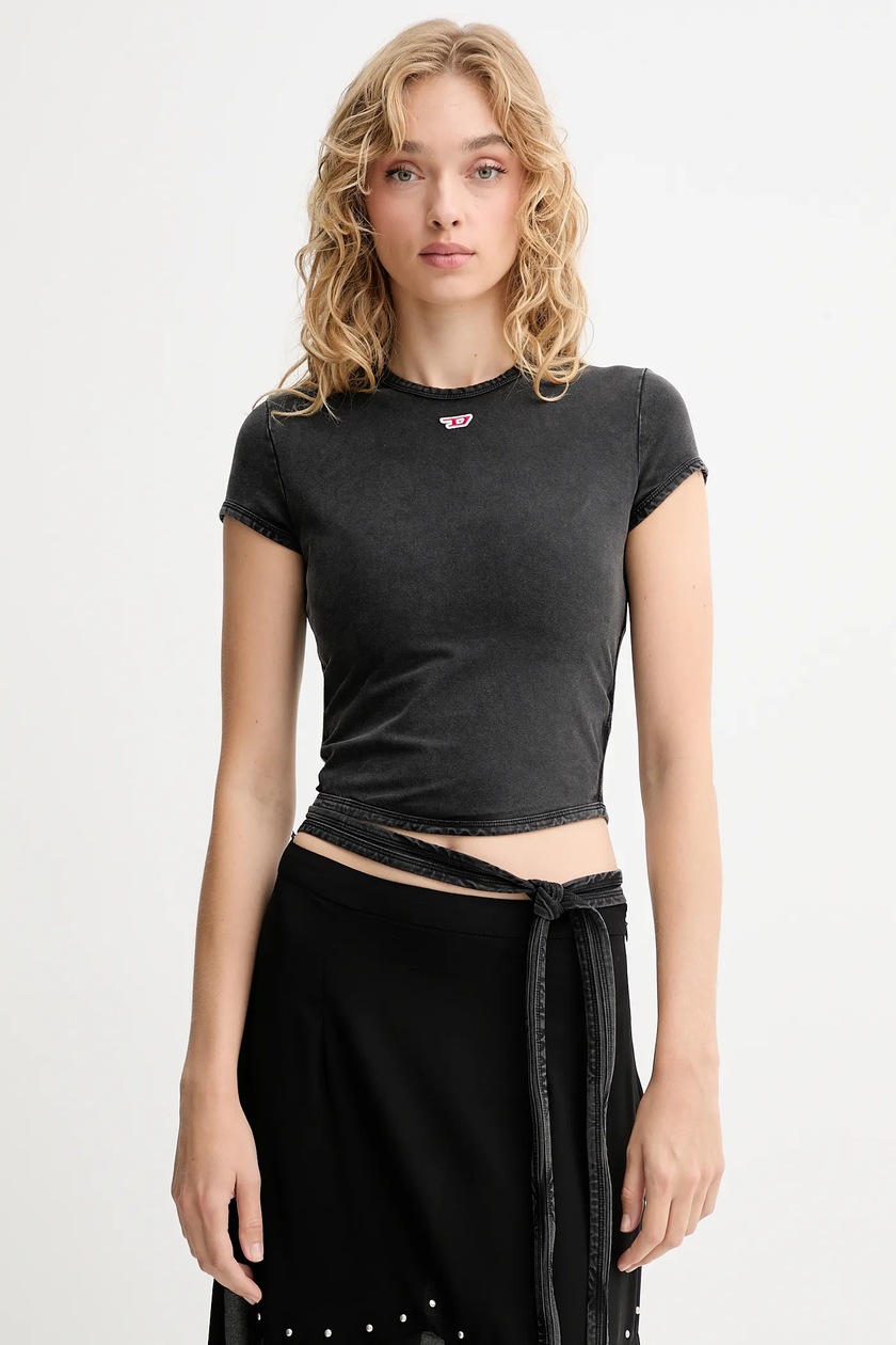 Diesel t-shirt T-BUNNY-TAIL-R1 damski kolor szary A19520.0KIBY