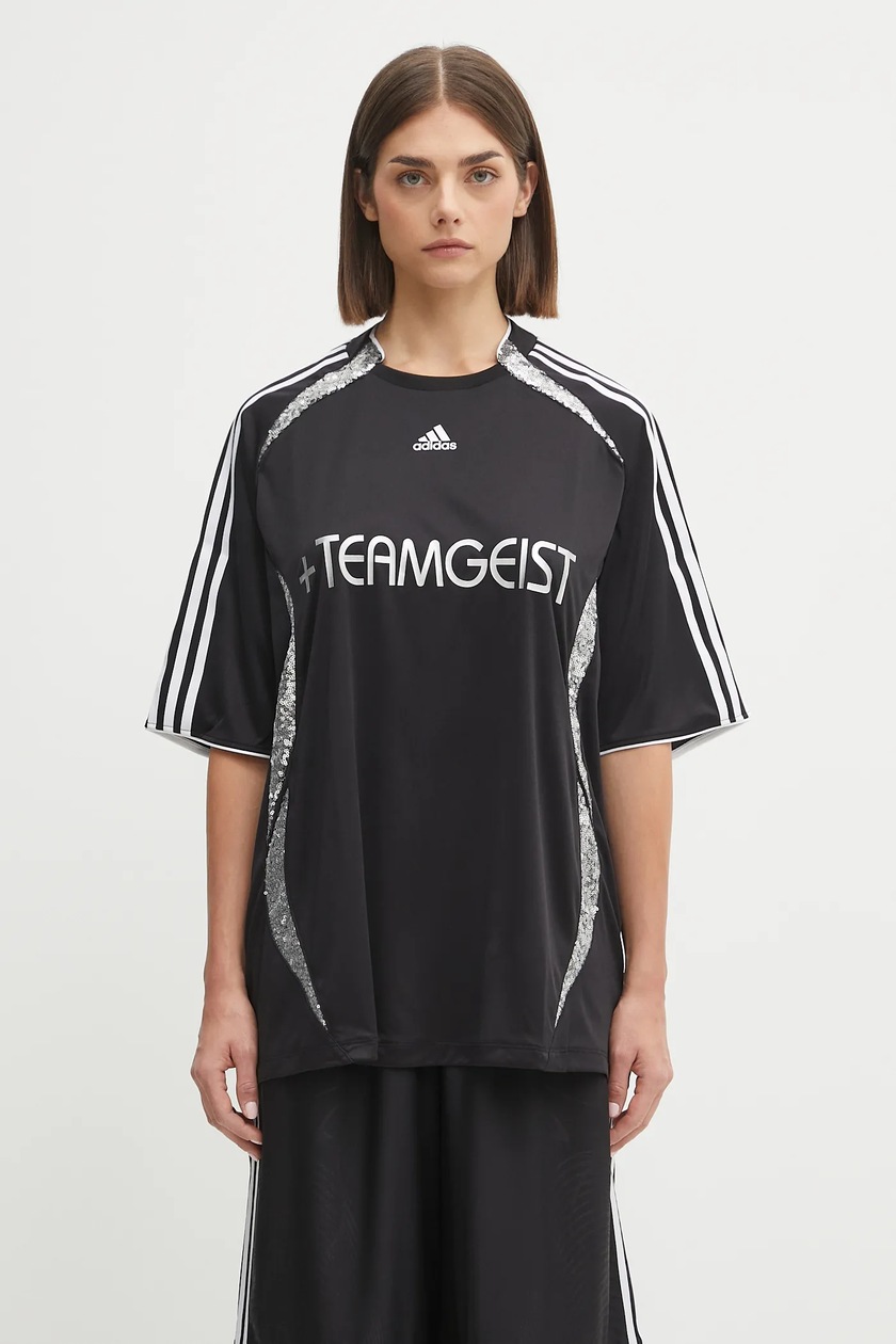 ★ adidas★ Ruffle 3S Tee Black KC8819 adidas Originals Ruffle 3-Stripes T-Shirt - Black | adidas UK