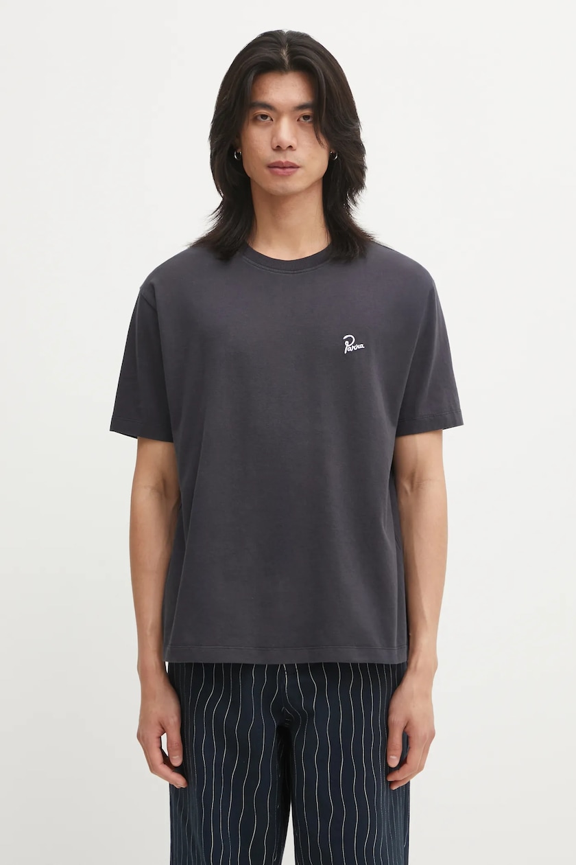 Ader Error t-shirt Twinkle Heart Logo men's navy blue color