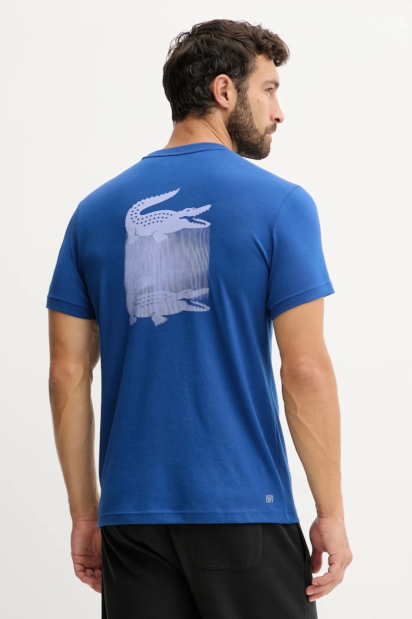 Lacoste t-shirt blue color with a print TH4780 at PRM US