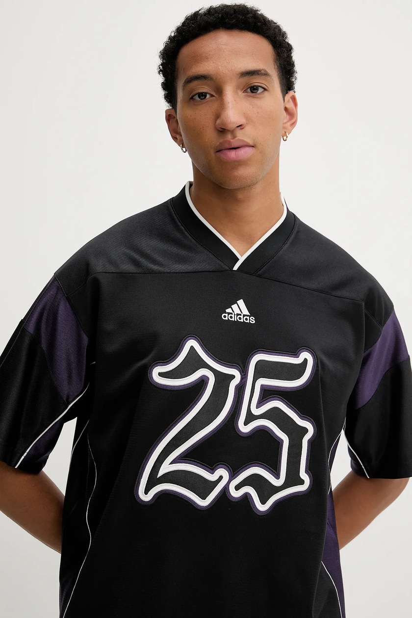 Футболка adidas Originals FTB JRSY цвет чёрный узор JY2763