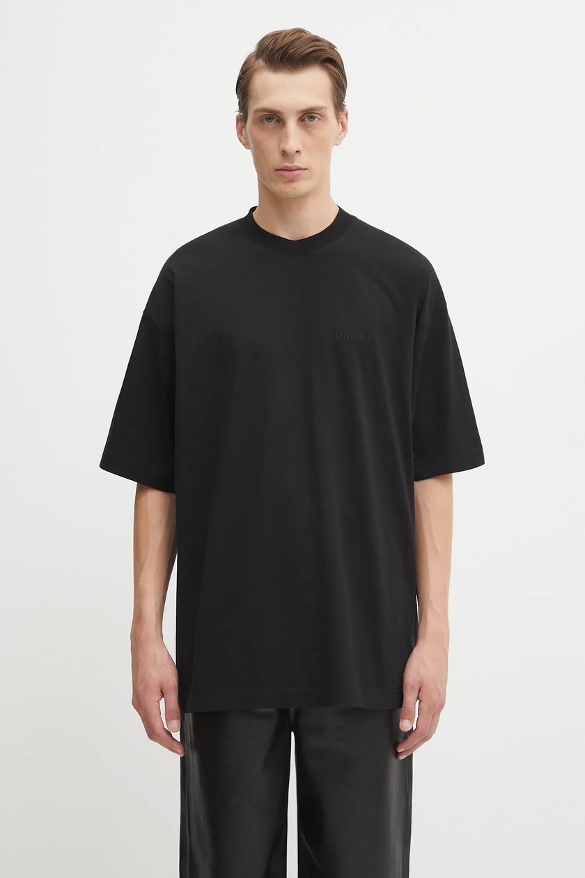 VETEMENTS cotton t-shirt Vet Cropped Cropped Boxy PRM EU