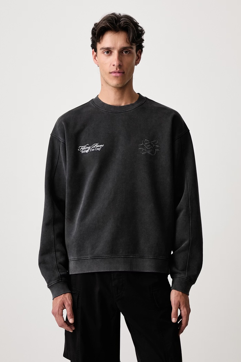 Ader Error sweatshirt Hoodie men's black color hooded smooth