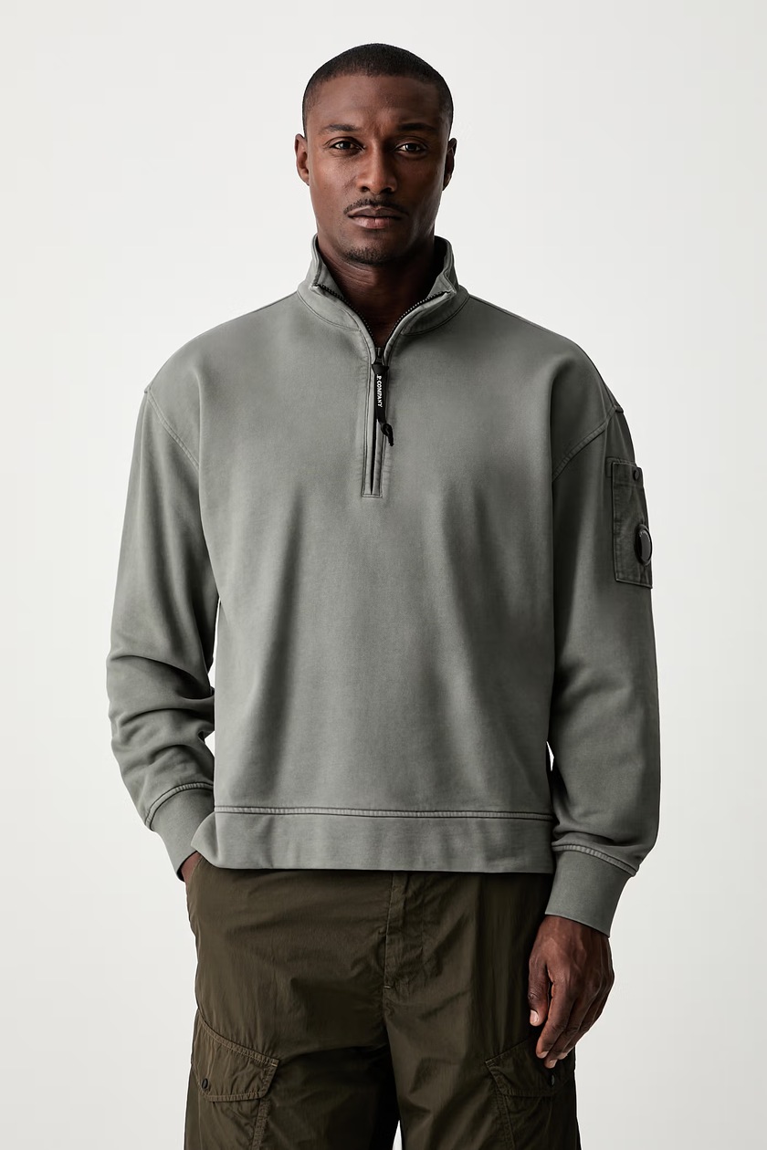 Кофта Alpha Industries Basic Hoody мужская цвет зелёный с