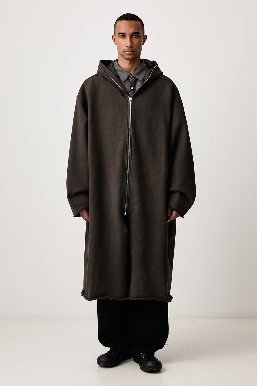 UNUSED × NIUKU WOOL GOWN COAT Nanushka wool coat LUCIAN PRM EU