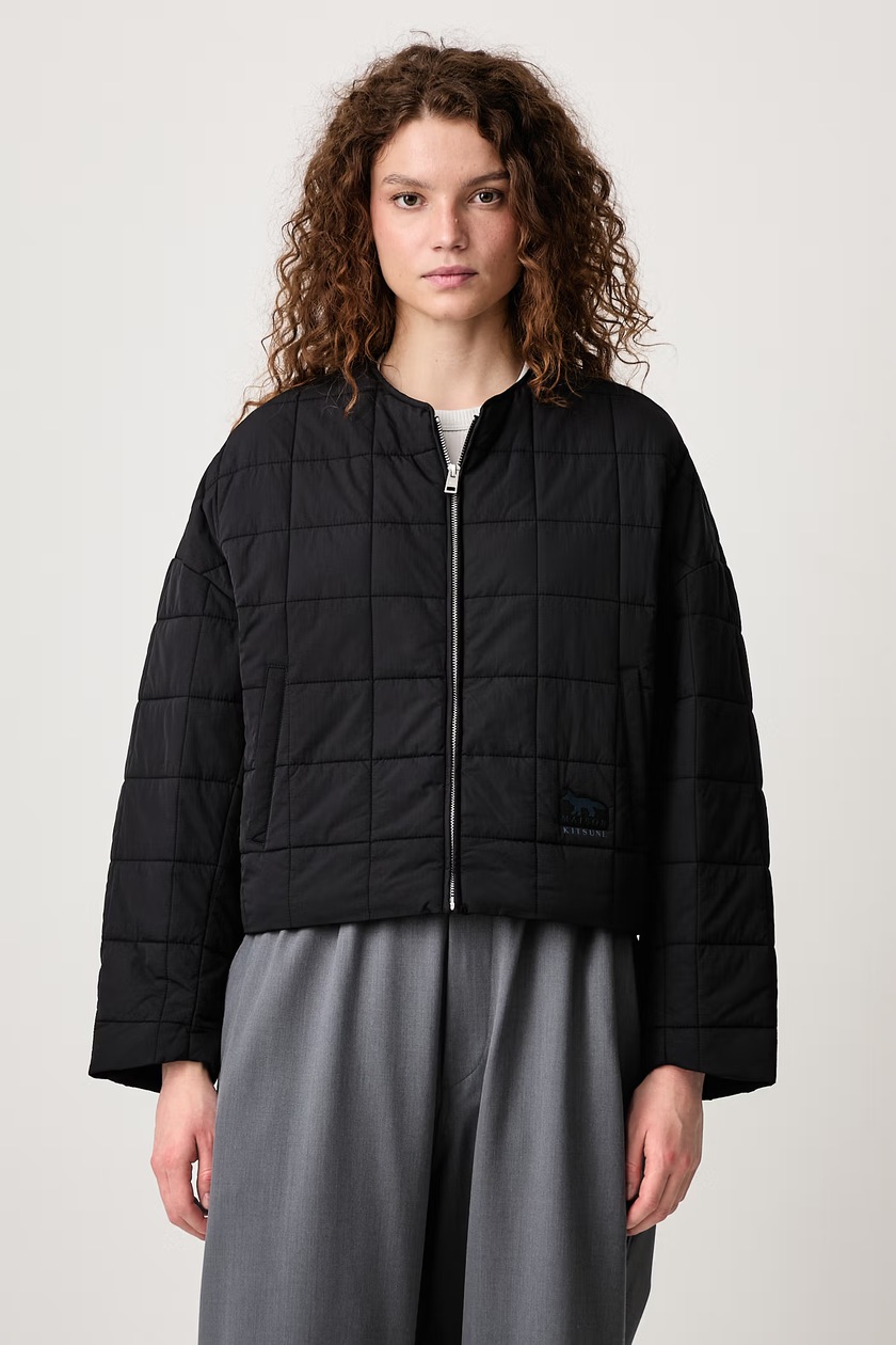 Rick Owens DRKSHDW jacket Cropped Alice Parka black color