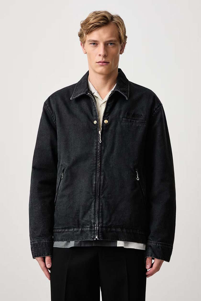 Fred Perry x Kris Van Assche jacket cotton Men's black SJ2100 at