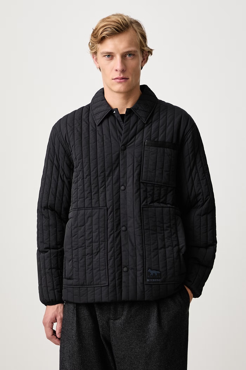 Maison Kitsuné down jacket Puffer men's black color NM02209WQ4031