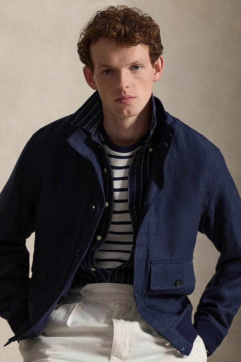 Polo Ralph Lauren rain jacket men's navy blue color 710961162 at