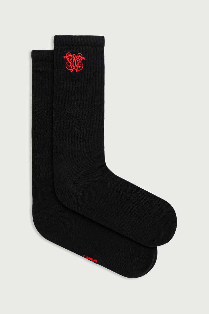 VETEMENTS socks Logo black color UA66SO100B at PRM US