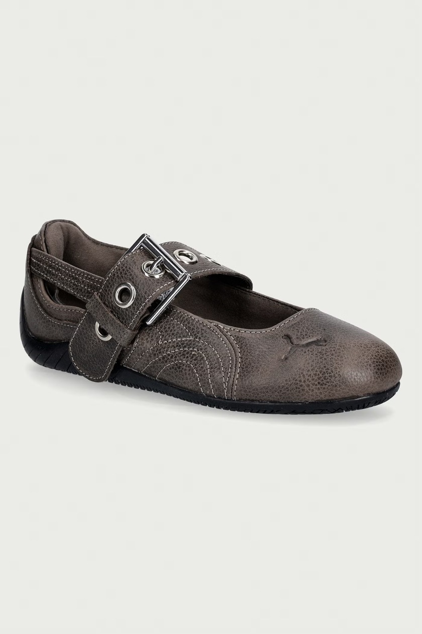 Puma ballet flats Speedcat Ballet Wild Wns brown color 406689 at