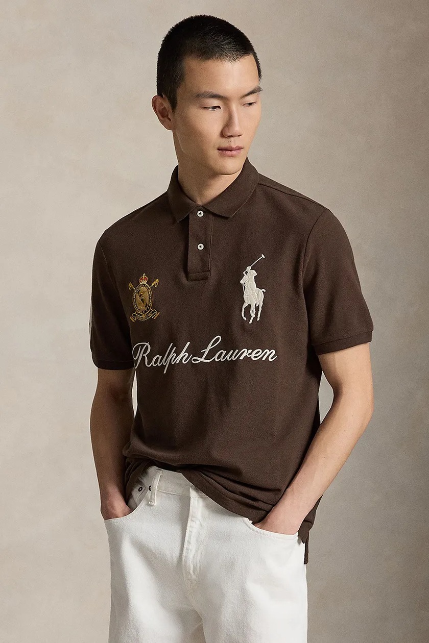 Polo Ralph Lauren polo shirt cotton Men's brown 710704319 at PRM US