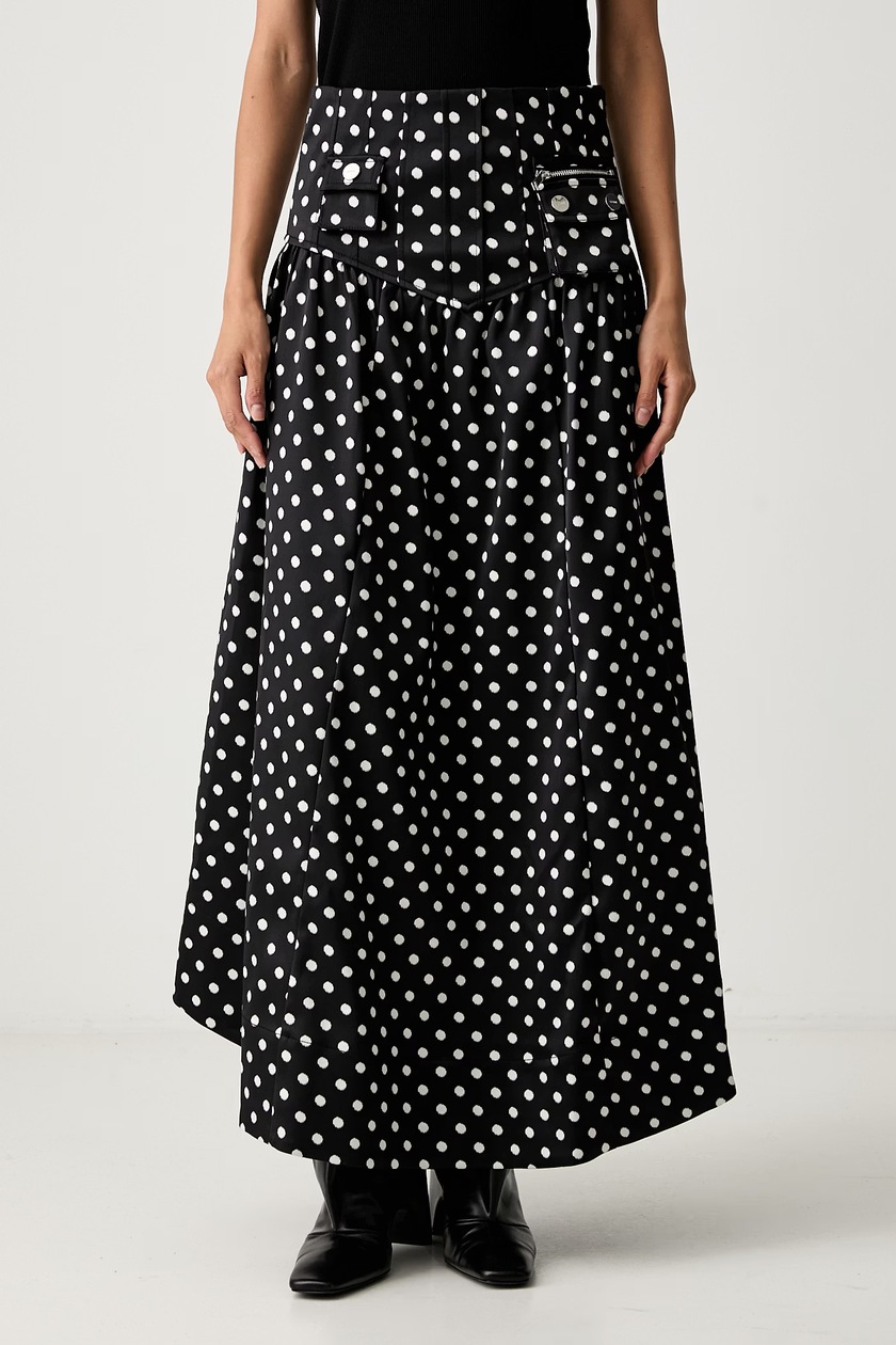 MM6 Maison Margiela skirt black color S62MI0025.M35227 at PRM US