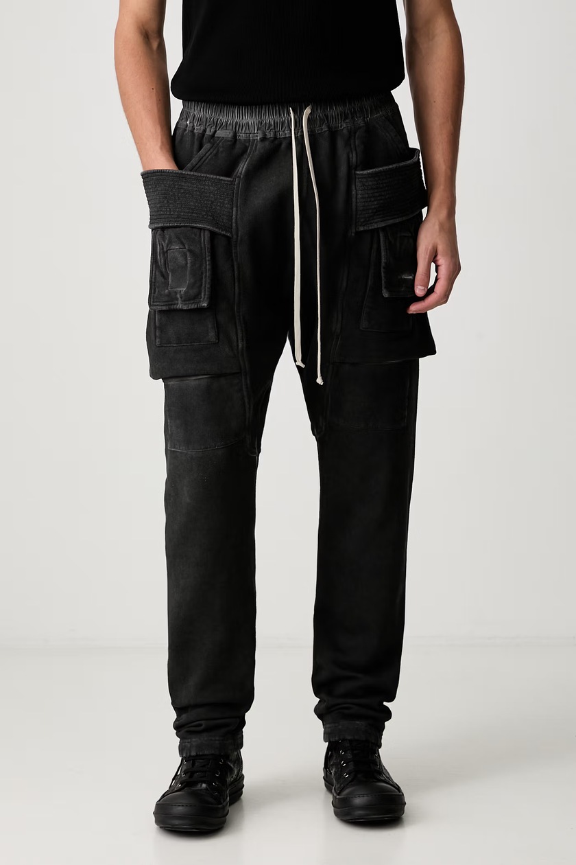 Rick Owens DRKSHDW cotton trousers Creatch Cargo Drawstring PRM EU