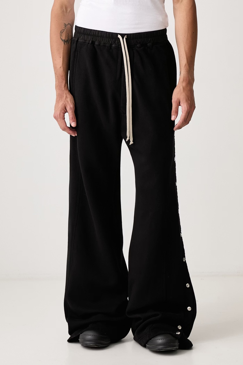 Rick Owens cotton joggers Creatch Cargo Drawstring black color