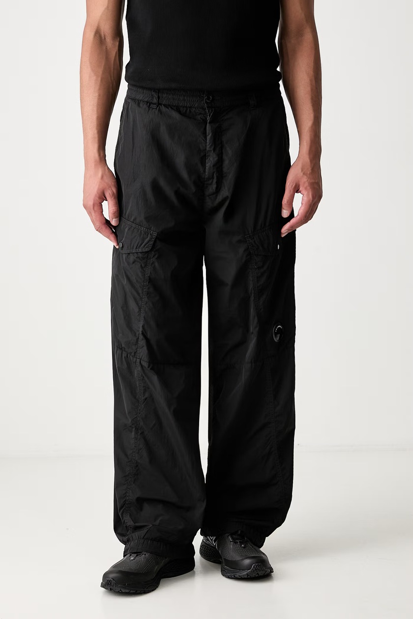 【新品】C.P. COMPANY Simple Chino Pants C.P. Company trousers Stretch Sateen Loose Chino Pants men's black