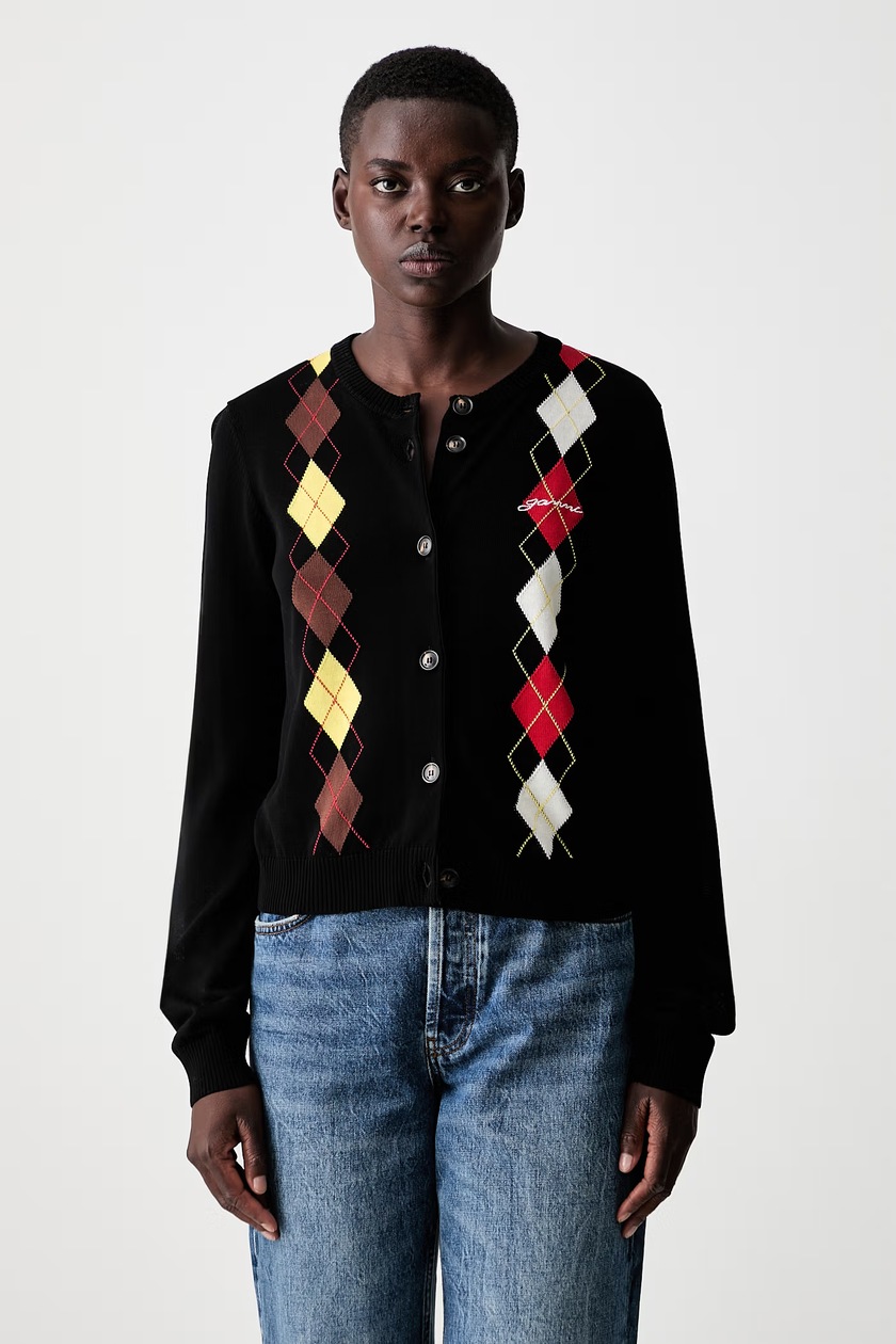 Kenzo wool blend cardigan by Verdy Cardigan navy blue color