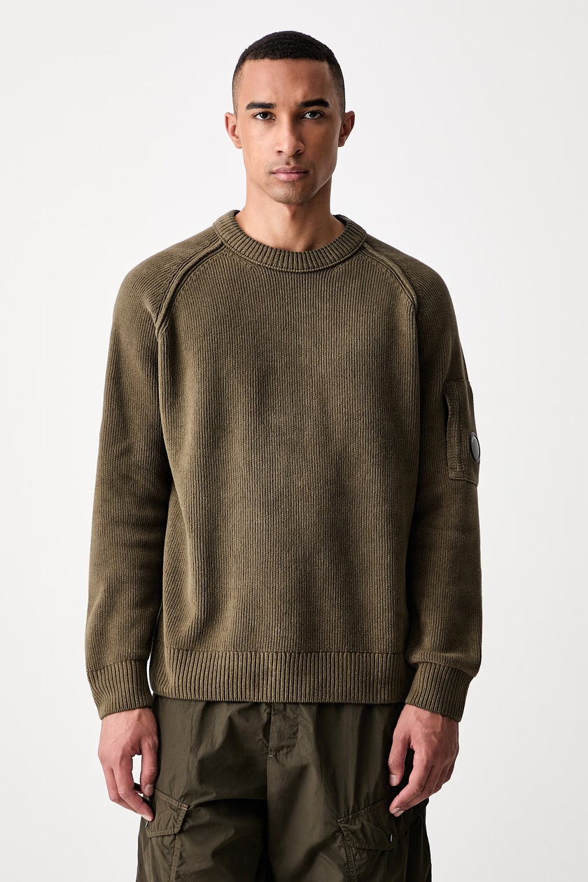 adidas Originals jumper Knit Crewneck men's green color JN5966 at