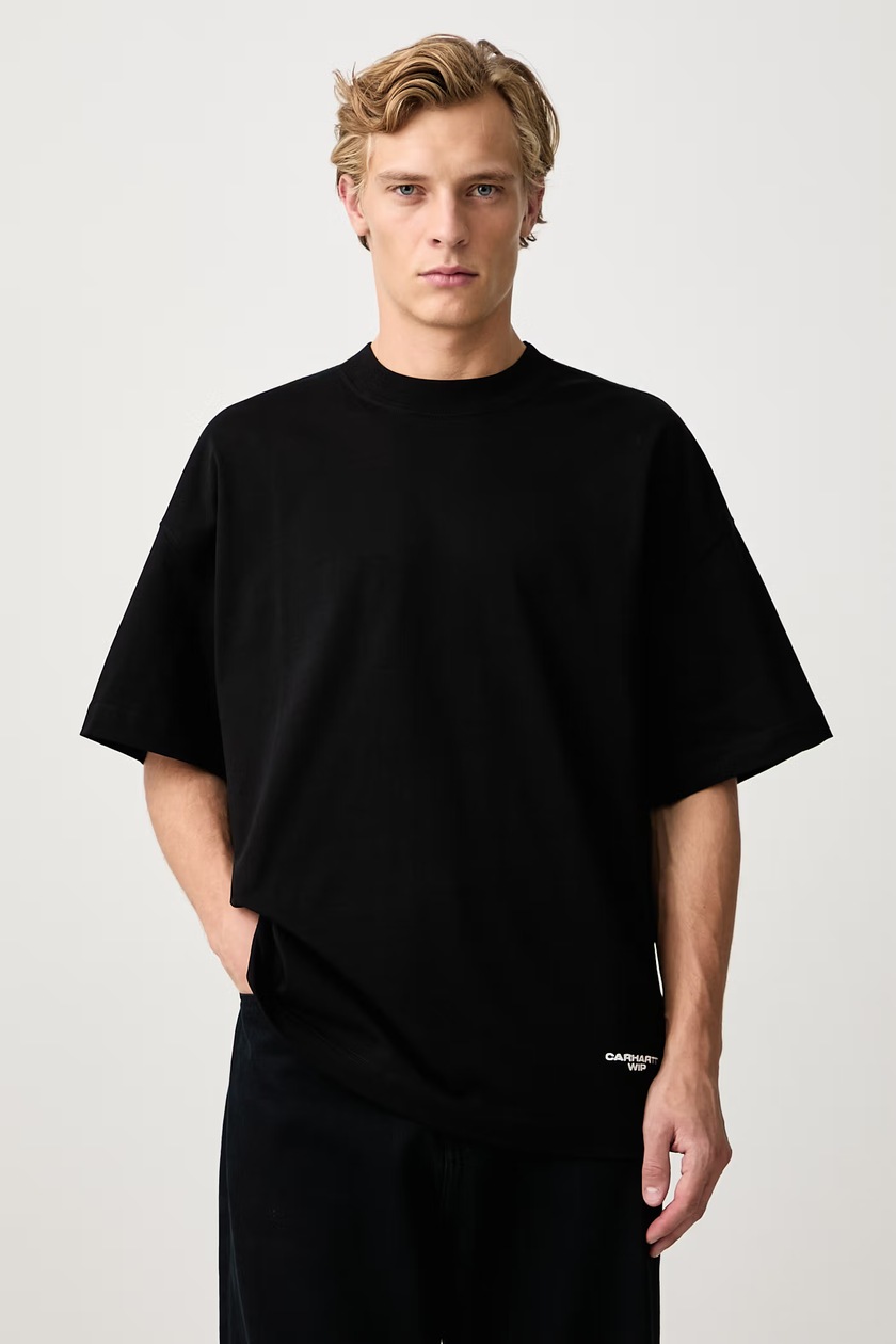 Y-3 cotton t-shirt VER SS TEE black color with a print KQ9750 at